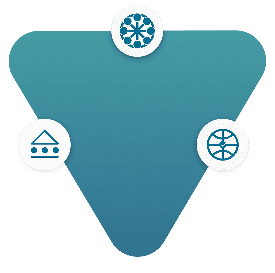 Programs framework diagram showing enabling environment, innovation, and capital