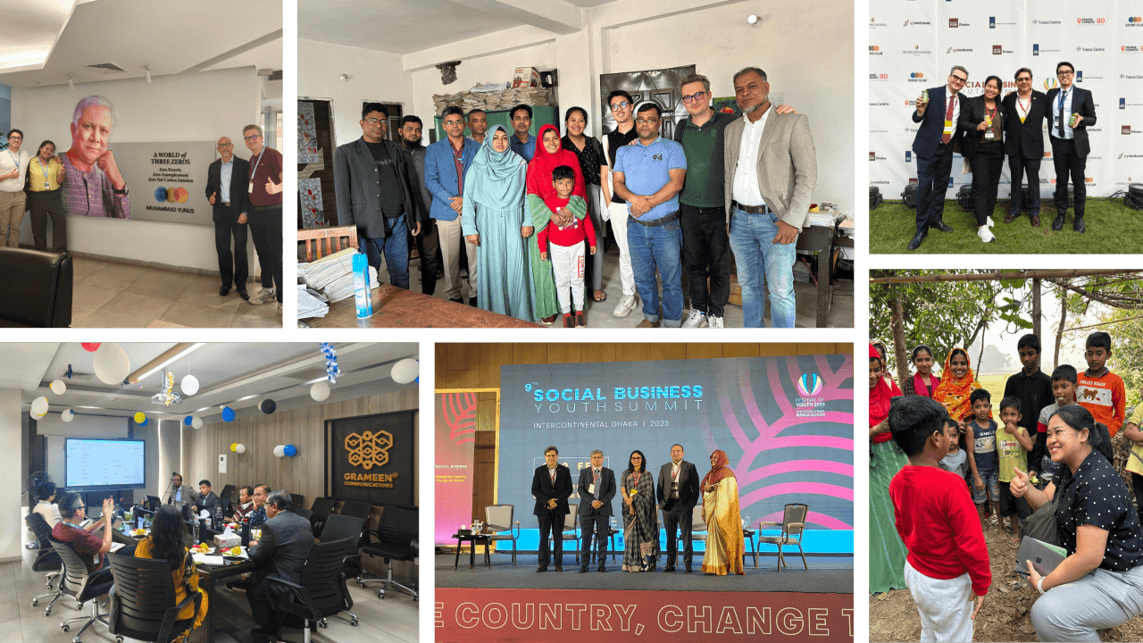 Cover image for blog titled "Inspiring Moments in Dhaka: Insights from the Social Business Youth Summit and Grameen Bank Visit"